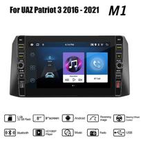 8 colių UAZ Patriot 3 2016–2021 su mygtuko rankenėle Android automobilinis radijas Multimedijos grotuvas Navigacija stereo GPS 2 Din 1+32GB 1+32GB
