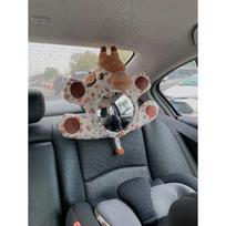 Muma Cute Owl Child Safety Seat Rearview Mirror Cartoon Animal Car Seat Sight Glasses Car Rear Seat Child Safety žirafa