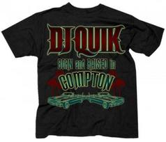 Dj Quik Born Raised In Compton Ultra Rare Adult T-Shirt S black