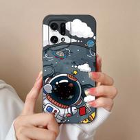 Telefono dėklas OPPO K10 Pro K3 K5 K7 K9X Narzo 50A Neo 9 Prime dangtelis mielas madingas astronautas skystas matinis smūgiams atsparus minkštas silikonas OPPO bamperiui OPPO K3