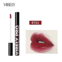 VIBELY Black Tube Mirror Hydrominated Air Lip Glaze To Moisturize Water Permeable Waterproof Mirror Light Sensitive Lip Gloss R701