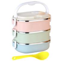 Naudingi maistui tinkami šviežiai išlaikomi dizaino kempingo izoliuoti pietūs „Bento Box“ biuro reikmenys „Bento Box“ Triple Layer