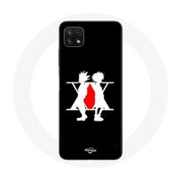 Coque maniacase pour Samsung Galaxy A22 5G Hunter x Hunter Manga Logo Noir juoda