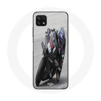 Case - Maniacase - Samsung Galaxy A22 5G - Miguel Oliveira Moto GP - Soft - Black juoda