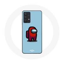 Coque pour samsung galaxy A32 5G Among Us jeu vidéo Fond bleu mėlyna