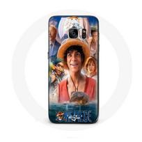 Case - Maniacase - Samsung Galaxy S6 - One Piece Luffy - Silicone - Soft juoda