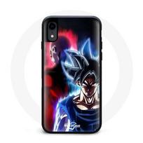Coque - Maniacase - Iphone XS - Goku & Jiren - Silicone - Souple juoda