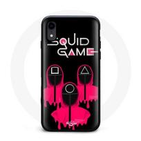 Coque Iphone XS Face Square Squid Game
