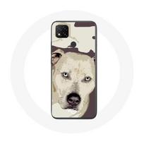 Coque Xiaomi Redmi 9C Chien de Pitbull Blanc balta