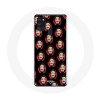 Coque Samsung Galaxy A21S La Casa De Papel masques visages