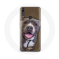 Coque pour Huawei p30 lite Chien Pitbull Blanc gris