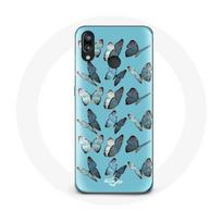 Case - Huawei - P20 Lite - Soft - Butterflies - Blue mėlyna