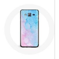 Coque pour Samsung Galaxy J7 Fond rose bleu