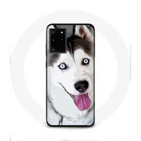 Coque pour Samsung Galaxy S11 Plus Husky Blanc de Sibérie Yeux Bleus balta