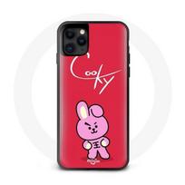 Coque pour Iphone 11 Pro BTS Bangtan Garçons BT21 Cooky Fond Rouge