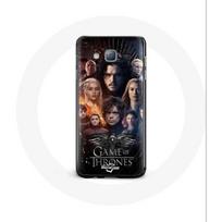 Coque pour Samsung Galaxy J7 Game of Thrones Saison 8 Le Trône de Fer L'affiche de L'équipage Logo A