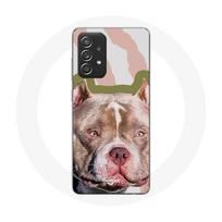 Coque pour Samsung Galaxy A52 Chien de Pitbull marron ruda