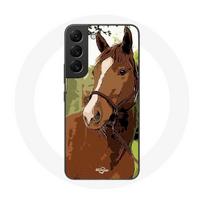 Coque pour Samsung Galaxy S21 FE Quarter Horse Marron Race de cheval