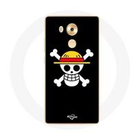 Coque pour Huawei Mate 8 One Piece Manga Tete de Mort Fond Noir juoda