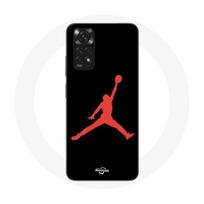 Case - MANIACASE - Xiaomi Redmi Note 11S - Red - Flexible - Michael Jordan Logo raudona
