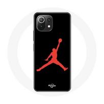 Coque - Xiaomi - Mi 11 Lite - Rouge - Michael Jordan Logo - Souple raudona