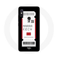 Coque pour Xiaomi Redmi Note 5 Pro Billet d'avion Marrakech Maroc