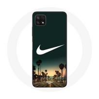 Dėklas Samsung Galaxy A22 5G Nike logotipas palmių šaka miami