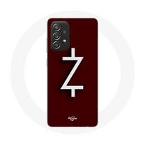 Coque pour Samsung Galaxy A52 Ozark Saison 4 Logo Z Blanc Fond Rouge