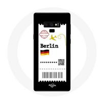 Coque pour Samsung Galaxy Note 9 Billet d'avion berlin