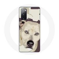 Coque pour Samsung Galaxy S20 FE Chien de Pitbull Blanc balta