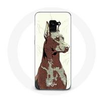 Coque pour Samsung Galaxy A8 Plus Doberman Race de chiens