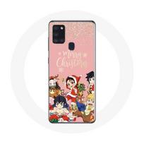 Coque pour Samsung Galaxy A21s Demon slayer merry christmas affiche Anime Manga