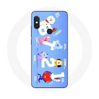 Coque pour Xiaomi Redmi Note 5 Pro BTS Bangtan Sonyeondan BT21 Van Tata Chimmy Cooky Rj Koya Shooky Et Mang