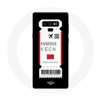 Coque pour Samsung Galaxy Note 9 Billet d'avion Marrakech Maroc