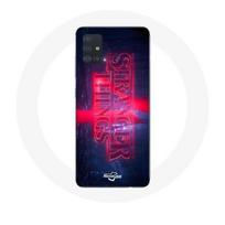 Coque pour Samsung Galaxy A51 5G Stranger Things Logo Transparent Saison 4 Bande annonce 2022