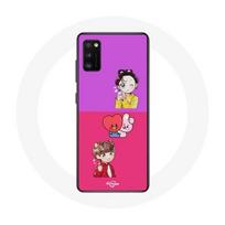 Coque pour Oppo A16 BTS BT21 Cooky Et Tata Bangtan V Et Jungkook Fanart