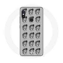 Coque pour Xiaomi Redmi Note 5 Pro Statue fond gris