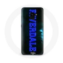 Coque pour Samsung Galaxy A8 Plus Riverdale Série Logo bleu mėlyna