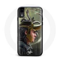 Coque pour Iphone XR Loki Thor Ragnarok avec Casque Fanart Saison 1