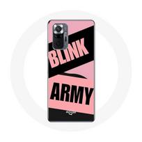 Coque pour Xiaomi Redmi Note 10 Pro BTS ARMY Et Blackpink Blink Rose Noir juoda