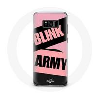 Coque pour Samsung Galaxy S8 Plus BTS ARMY Et Blackpink Blink Rose Noir