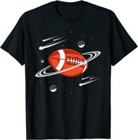 American Football Saturn Planet Vintage Rugby Ball Football Premium Unisex T-Shirt S