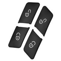 Durų užrakto atrakinimo mygtuko dangtelio lipdukas Lango stiklo pakėlimo mygtuko lipdukas skirtas Mercedes Benz ABCE GLA CLA CLS GLK GL ML GLE klasė Black-4PCS
