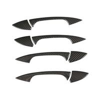 For Mercedes Benz C E GLK ML CLA Class W166 W117 X204 W204 W212 W246 Carbon Texture Car Exterior Door Handle / Bowl Cover Trim door handle black