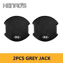 For Mini Cooper S F54 F55 F56 F57 F60 R55 R56 R57 R53 Car Accessories Door Wrist Protective Film Outer Exterior Handle Sticker 2Pcs Gray black