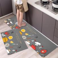 Madingas paprastas šiaurietiško stiliaus virtuvės grindų kilimėlis Buitinis kilimas ilgos juostos durų kilimėlis Modernus namų dekoras 40cmx60 40cmx120cm black