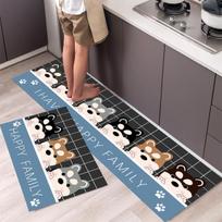 Virtuvės kilimėlis Neslystantis vonios kilimėlis Minkštas miegamojo grindų kilimėlis Svetainės kilimėlis Durų kilimėlis Virtuvės kilimėlis 40cmx60cm 40cmx120cm white