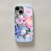 N48 gėlių bijūnų vaza minkštas galinis dangtelis, skirtas iPhone 14 15 Pro Max Samsung A54 A22 Xiaomi Poco X5 Redmi Huawei Realme plating Frame fotoaparato apsauginis dėklas for iPhone 7