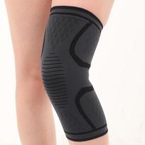 Sports Breathable Knee Pads Silicone Non-slip Knitted Knee Pads Four Seasons Sports Protectors Cross-border beige