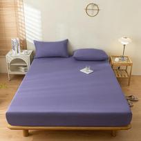 Vandeniui atspari paklodė su elastine juostele, viengulė dvigulė čiužinio užvalkalas Vienspalvis paklodė 90x200 200x220 pillowcases48x74cmx2 gray
